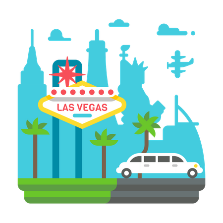 Las Vegas Illustration