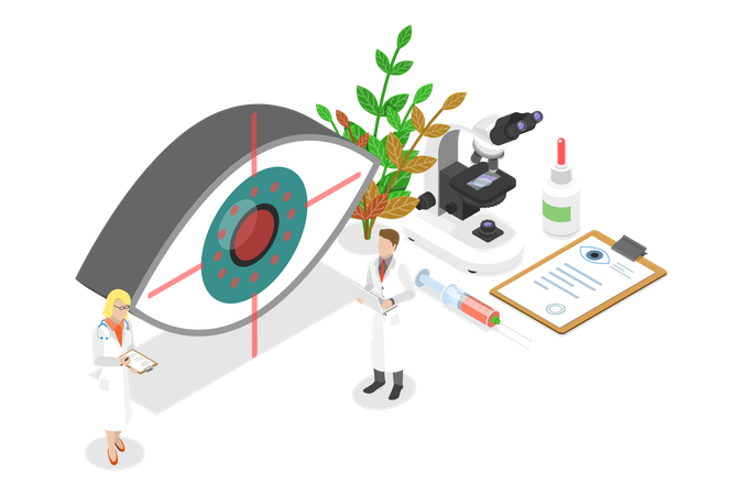 LASIK-Augenoperation  Illustration