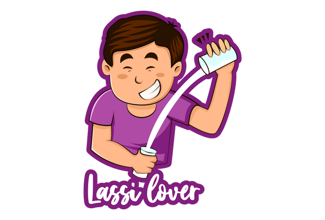 Lassi Lover  Illustration