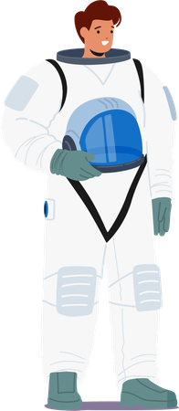 L'astronaute va dans l'espace  Illustration