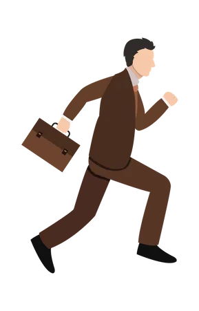 Late businessman  Illustration