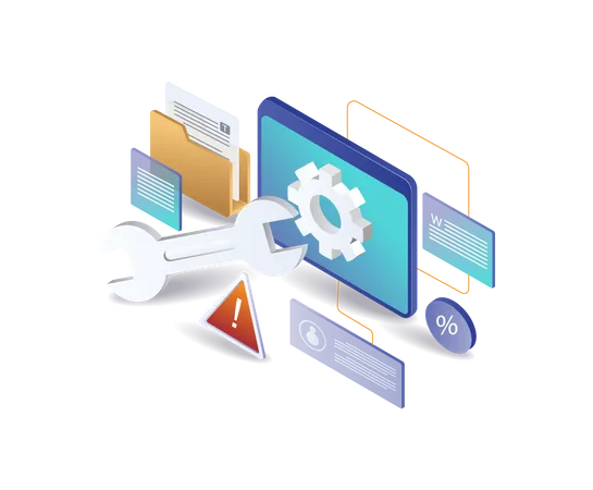 Latest application data maintenance management  Illustration