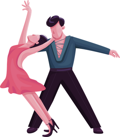 Latino ballroom dance  Illustration