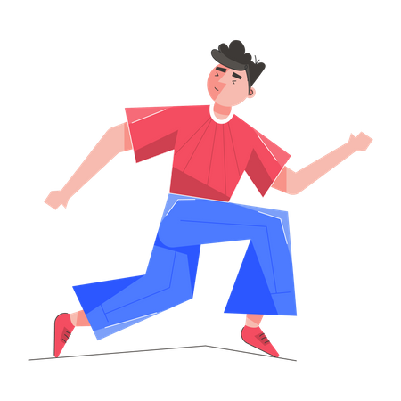 Laufende Person  Illustration