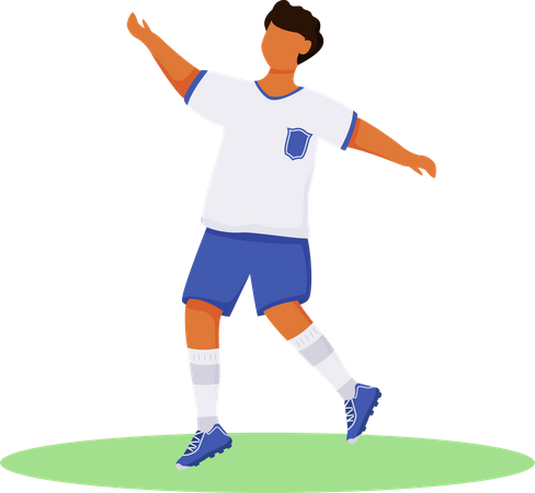 Laufender Teenager in Sportbekleidung  Illustration