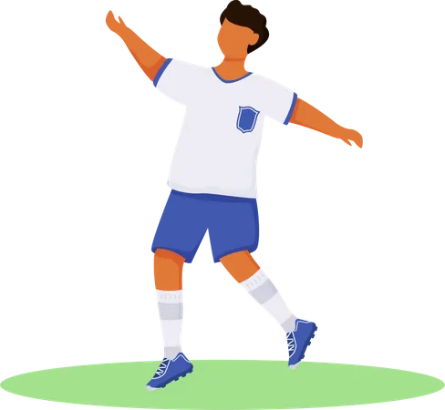 Laufender Teenager in Sportbekleidung  Illustration