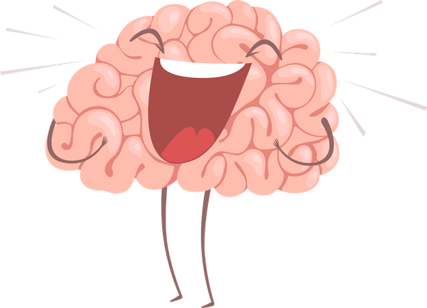 Laughing Brain Illustration