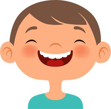 Laughing Face  Illustration