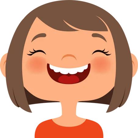 Laughing Face  Illustration