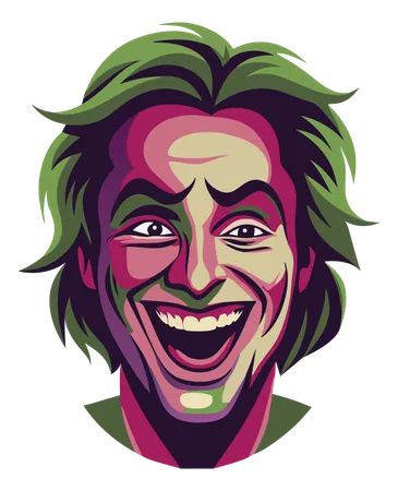 Laughing Man  Illustration