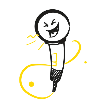 Laughing mic  Illustration