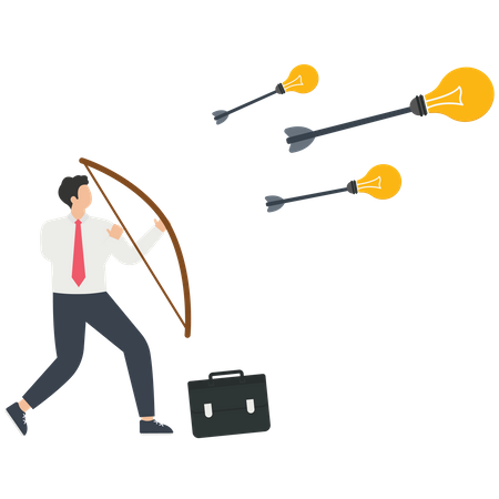 Launch a new business idea  Illustration