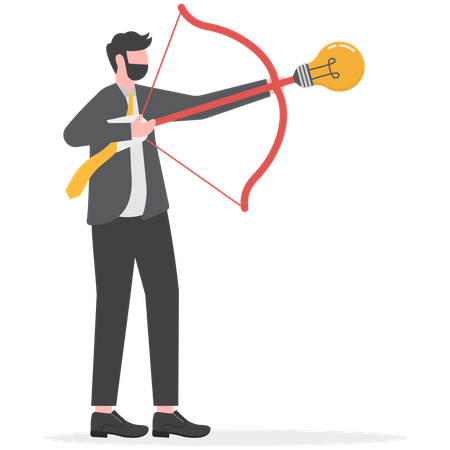 Launch new business idea  Illustration