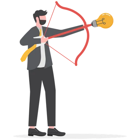 Launch new business idea  Illustration