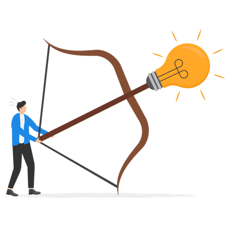 Launch new business idea  Illustration