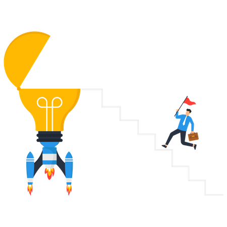 Launch New idea  Illustration