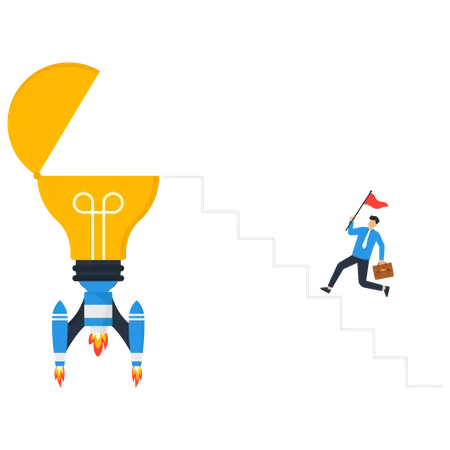 Launch New idea  Illustration