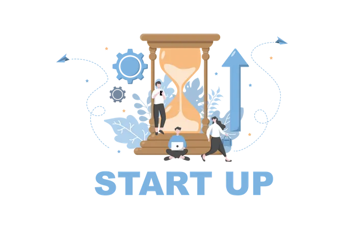 Launch Startup  Illustration