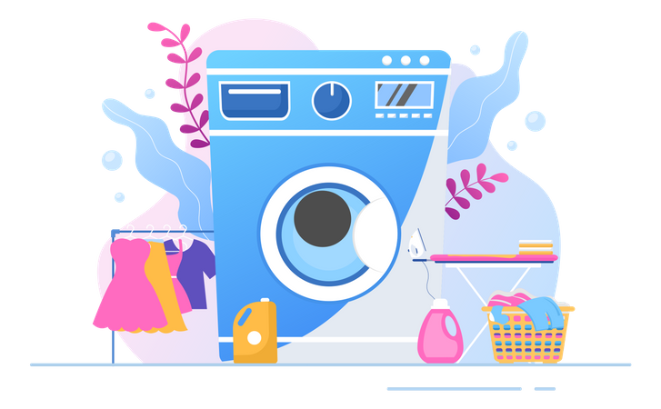 Laundry  Illustration