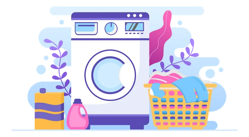 Laundry machine  Illustration