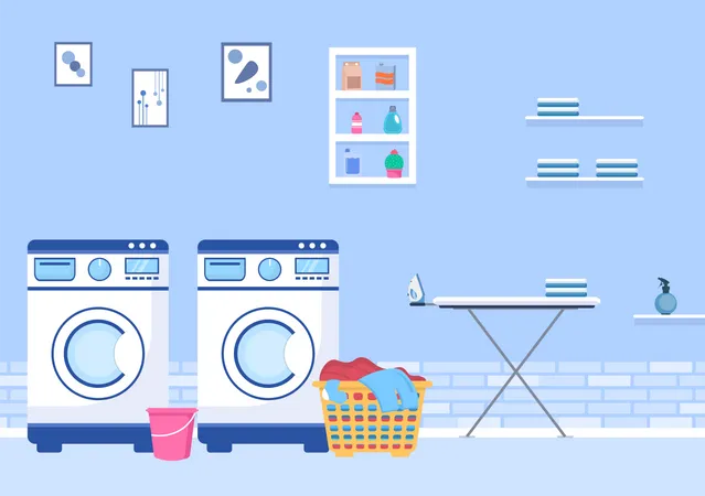 Laundry room  Illustration