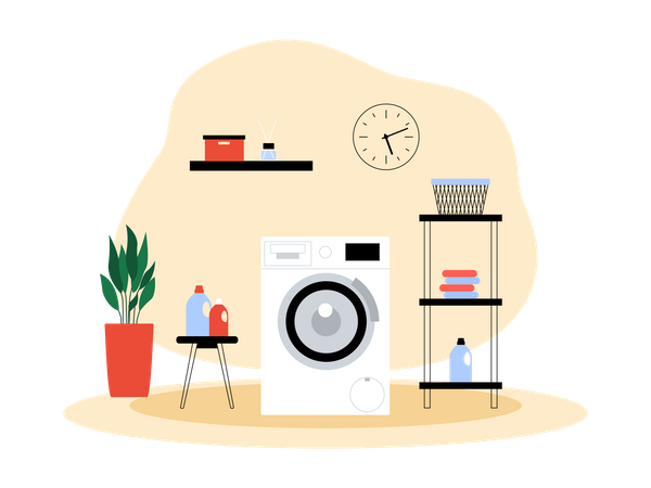 Laundry room Illustration