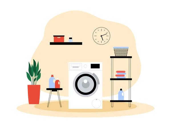 Laundry room Illustration