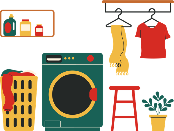 Laundry Room  Illustration