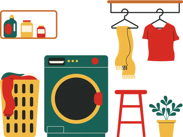 Laundry Room  Illustration