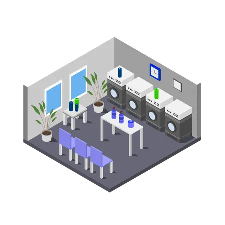 Laundry Room  Illustration