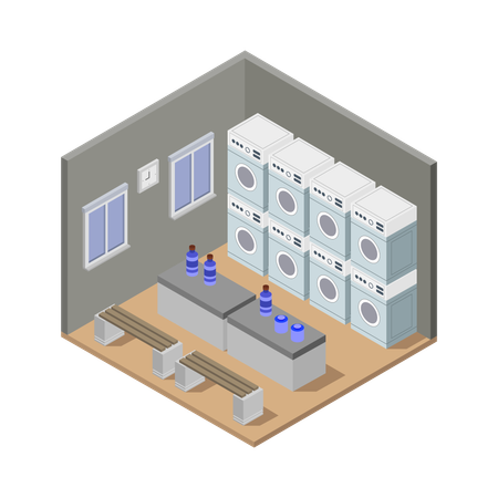 Laundry Room  Illustration