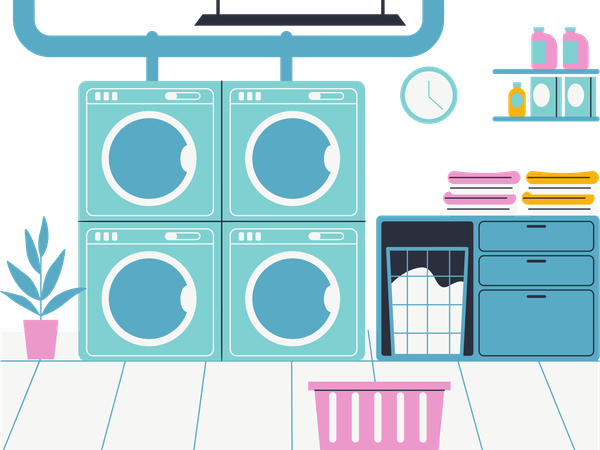 Laundry Room  Illustration