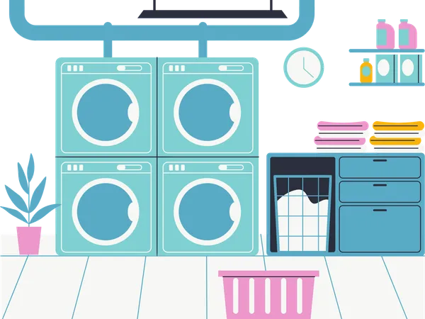 Laundry Room  Illustration