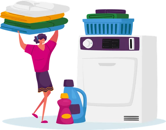 Laundry service Illustration