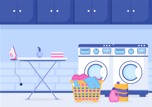 Laundry service  Illustration