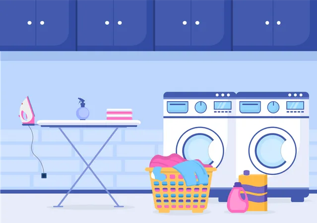 Laundry service  Illustration