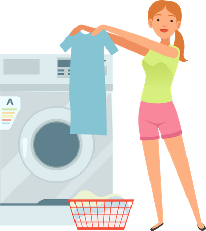 Laundry service  일러스트레이션