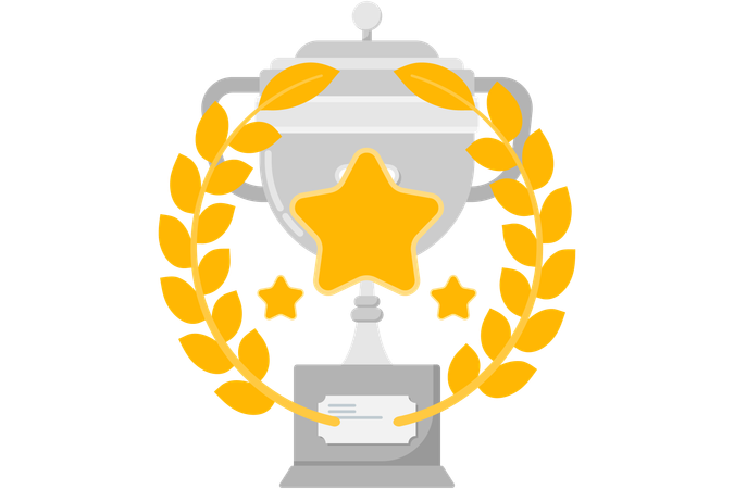 Laurel wreath emblem  Illustration