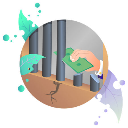Lavado de dinero  Ilustración