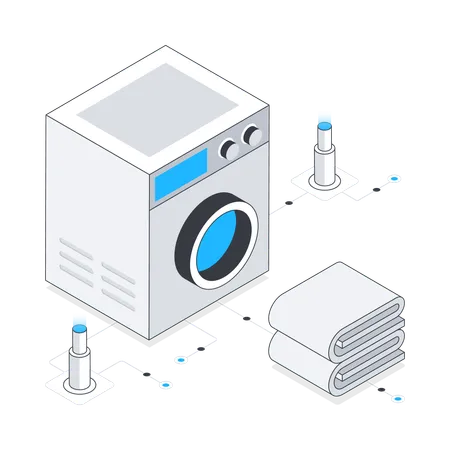 Machine à laver  Illustration