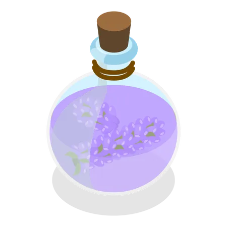 Lavender potion bottle  Illustration