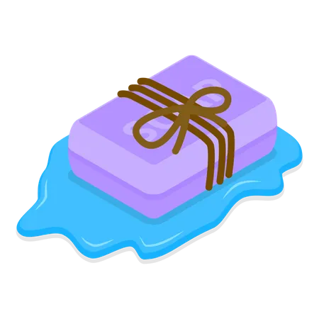 Lavender soap bar  Illustration