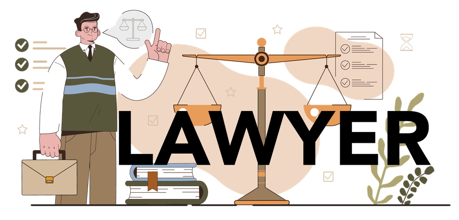 Law advisor and consultan  Illustration