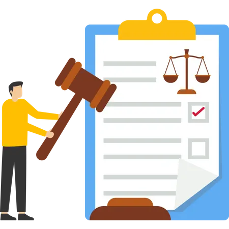 Law And Justice Illustration Concept Sign A Contract Agreement Agreement Or Document Public Law Consulting And Legal Advice Concept Vector Illustration Illustration