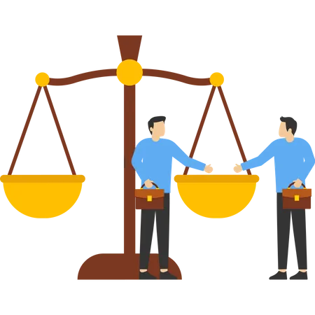 Law and justice legal advice  Illustration