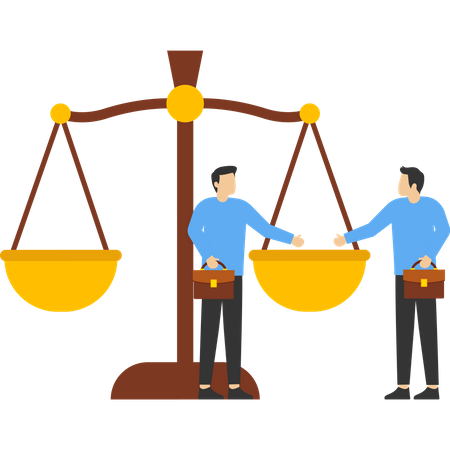 Law and justice legal advice  Illustration