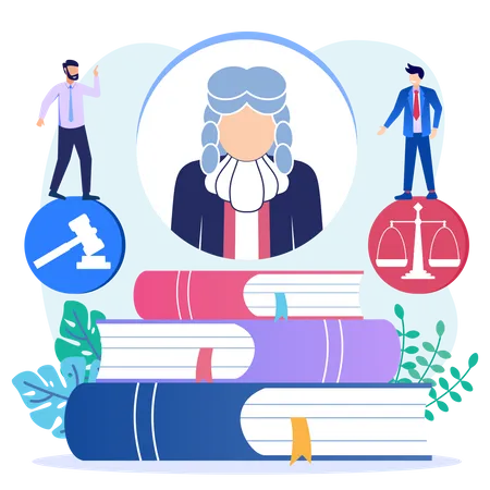Law Books  Illustration