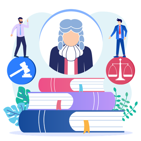 Law Books  Illustration