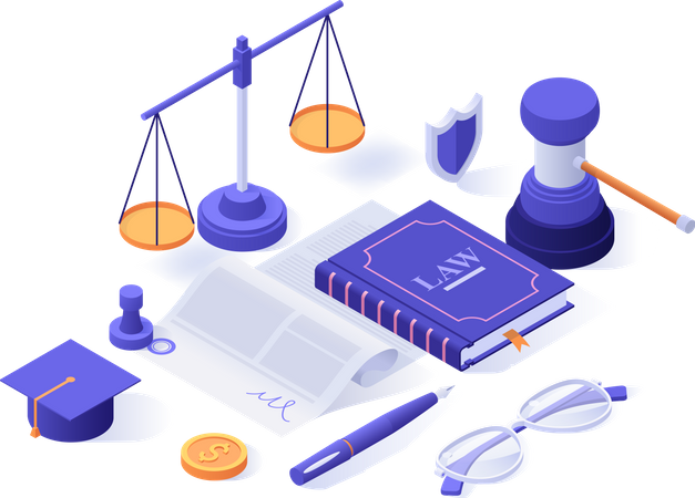 Law education Illustration