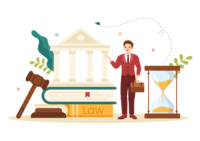 Law Firm lawyer  Illustration